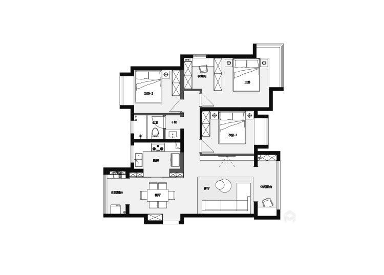 121平紫云家园法式风格-平面设计图及设计说明
