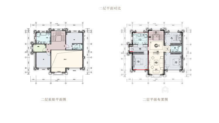 450平天房光合谷别墅新中式风格-韵味提炼东方美学-平面设计图及设计说明