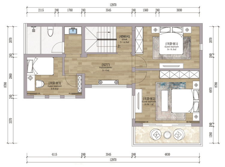 350平独墅湾新中式风格-平面设计图及设计说明