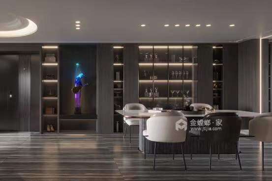 118平房投领尚现代风格-餐厅效果图及设计说明