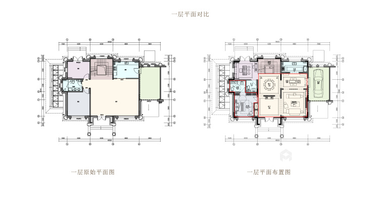 450平天房光合谷别墅新中式风格-韵味提炼东方美学-业主需求&原始结构图