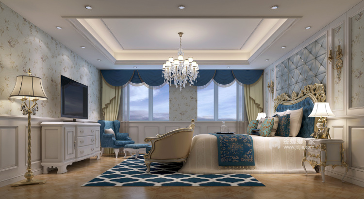 330平翡丽湾法式风格-卧室效果图及设计说明