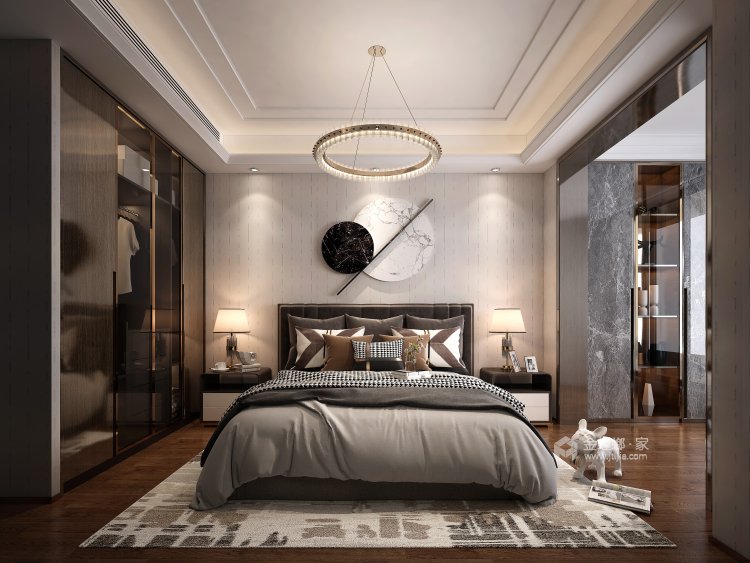151平南山楠现代风格-打造别致生活-卧室效果图及设计说明