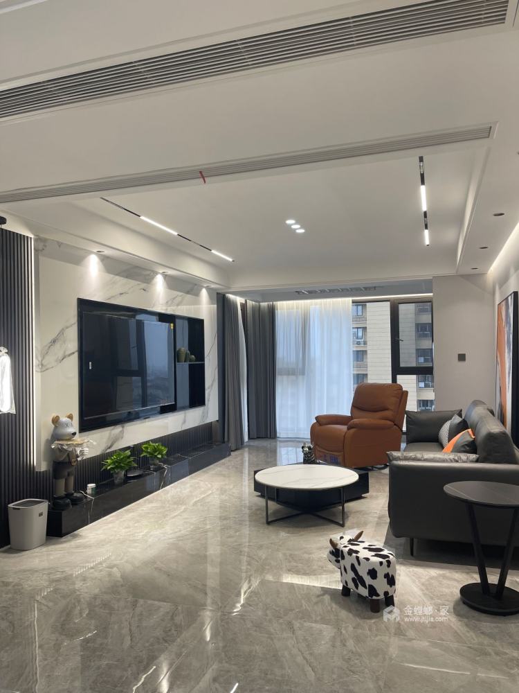 125平景范康城现代风格-客厅效果图及设计说明