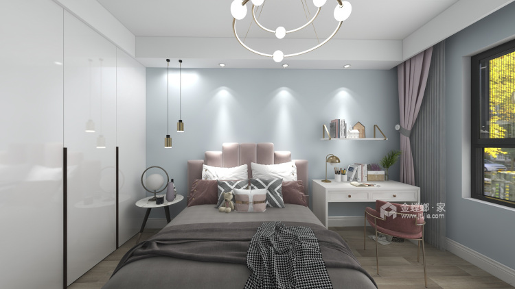 122平锦麟府现代风格-卧室效果图及设计说明
