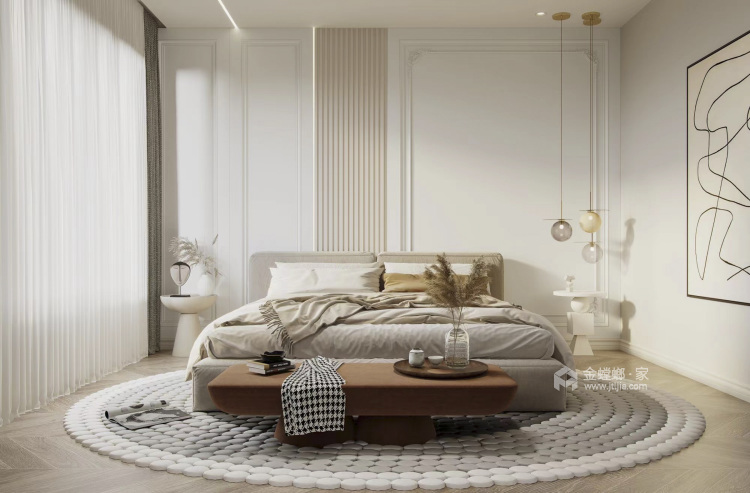 150平华发首府现代风格-卧室效果图及设计说明