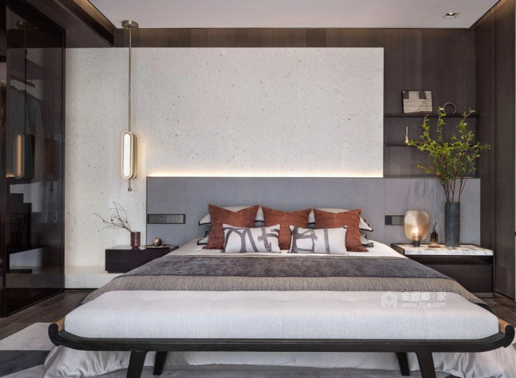 600平世业洲中式风格-卧室效果图及设计说明