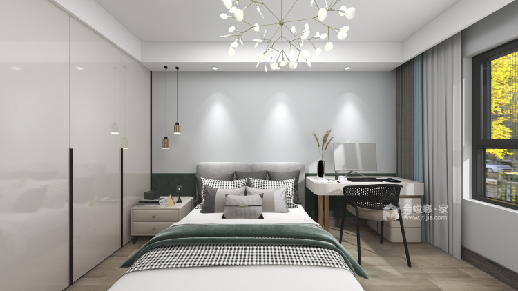 122平锦麟府现代风格-卧室效果图及设计说明