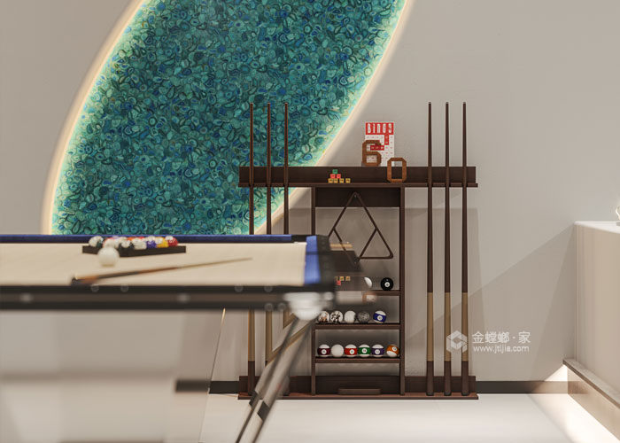 600平东港景园现代风格-缓慢降临的温柔-客厅效果图及设计说明