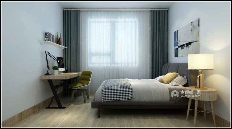 130平龙瑞苑现代风格-卧室效果图及设计说明