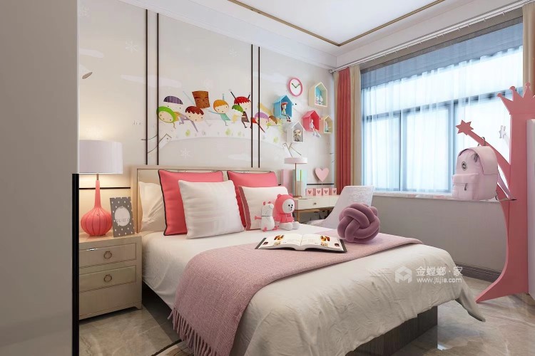 130平恒大绿洲简欧风格-卧室效果图及设计说明
