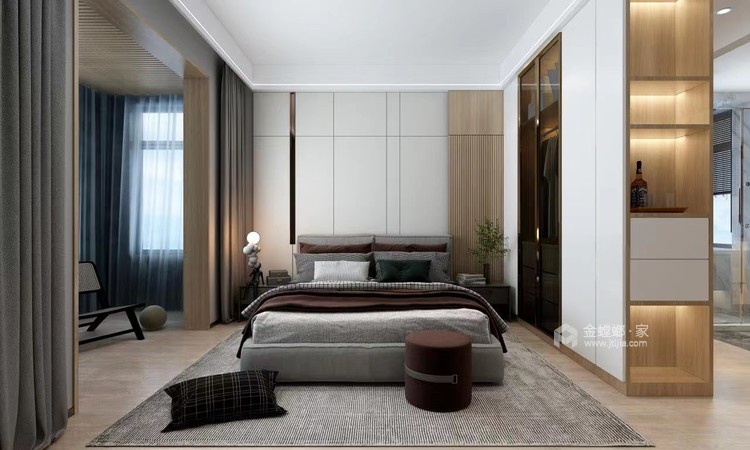 160平和平里北欧风格-卧室效果图及设计说明
