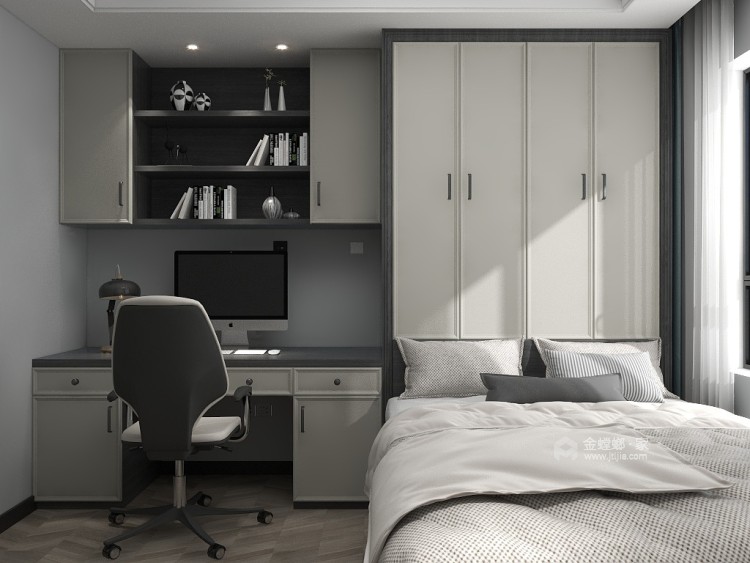 125平江山名州现代风格-卧室效果图及设计说明
