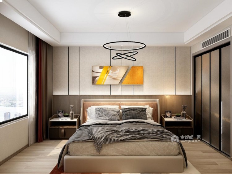 125平保利鑫城现代风格-有温度的现代简约，舒适又撩人-空间效果图