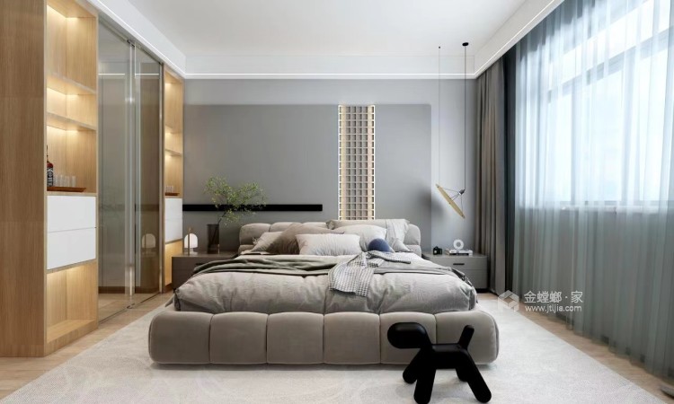 160平和平里北欧风格-卧室效果图及设计说明
