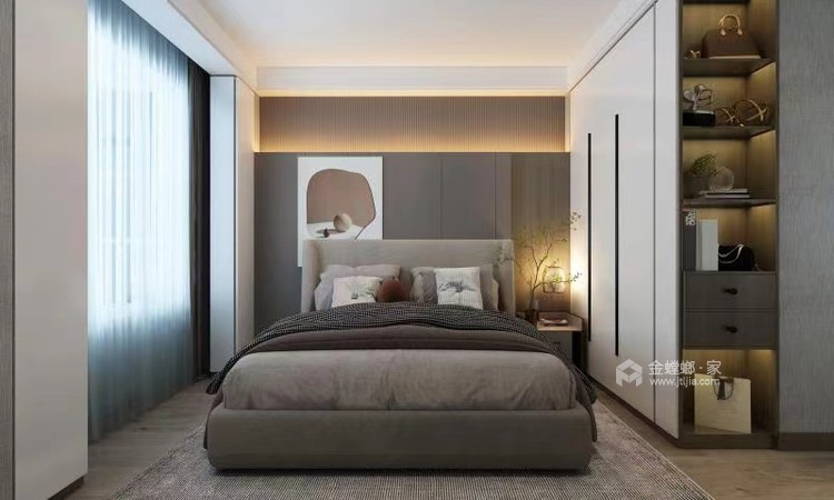 129平南寒圣都现代风格-卧室效果图及设计说明