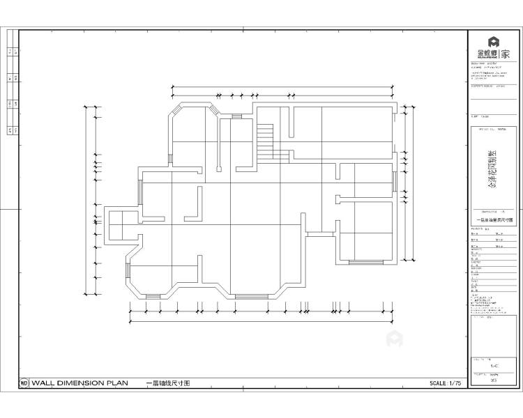 400平金泽花园新中式风格-业主需求&原始结构图