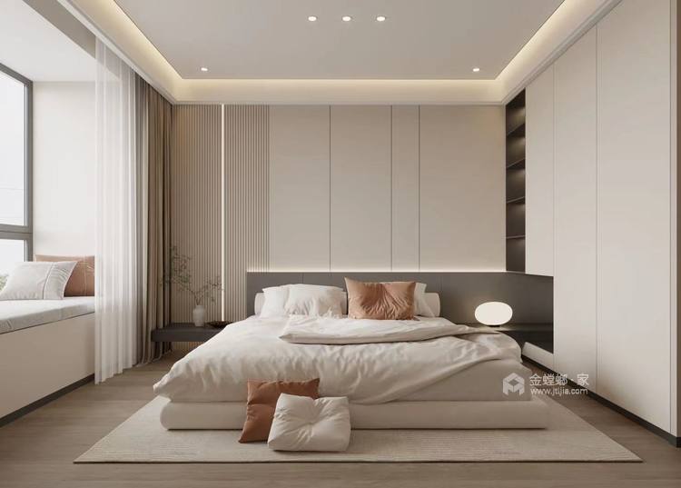 135平华泽天下现代风格-卧室效果图及设计说明