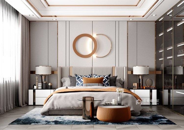 248平玉龙花园现代风格-卧室效果图及设计说明