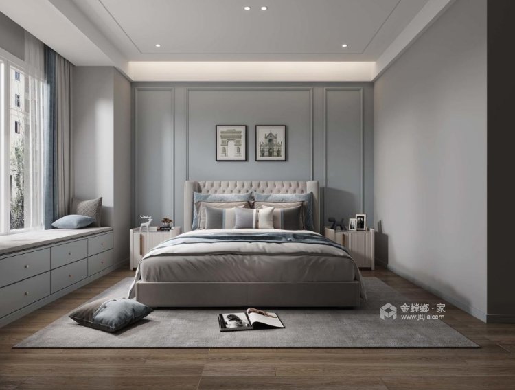 193平柏悦府美式风格-卧室效果图及设计说明