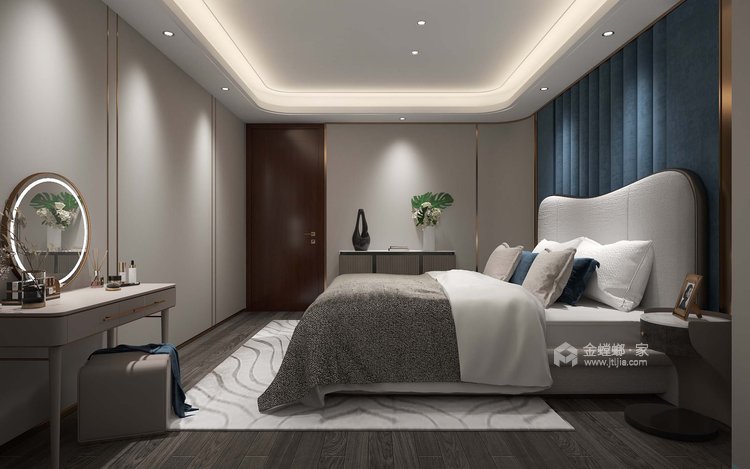 450平长江玫瑰园现代风格-空间效果图