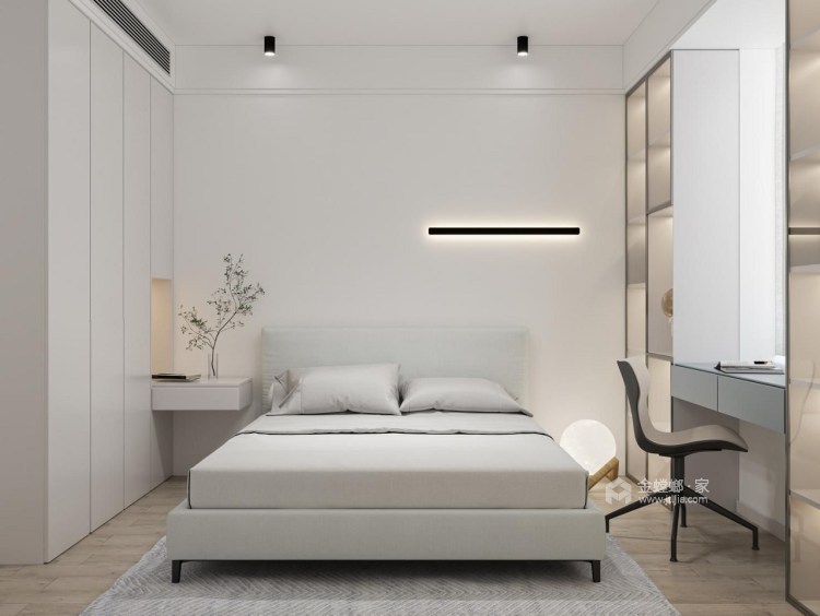 110平绿地理想城现代风格-卧室