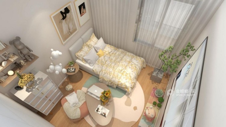 143平中海铂悦府法式风格-日光微澜-卧室效果图及设计说明