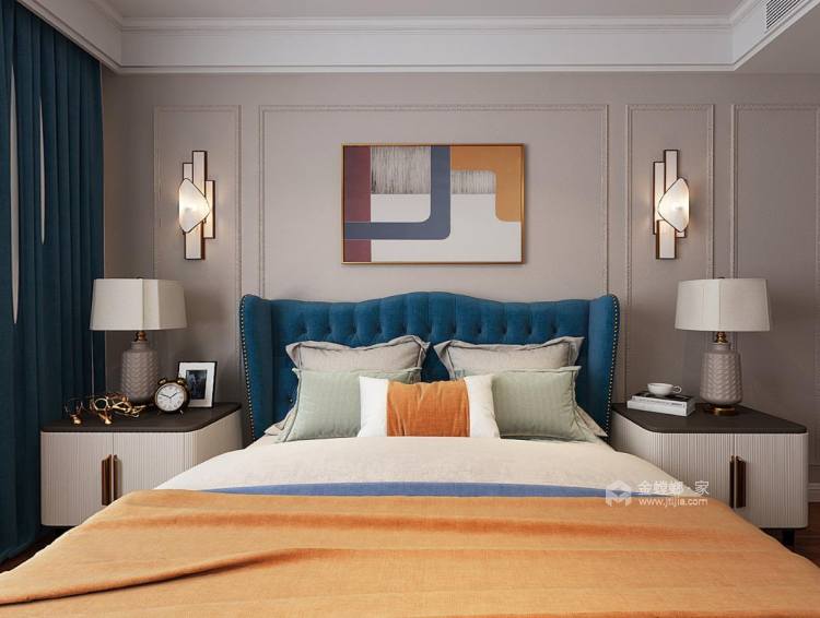 145平澜湾现代风格-卧室效果图及设计说明