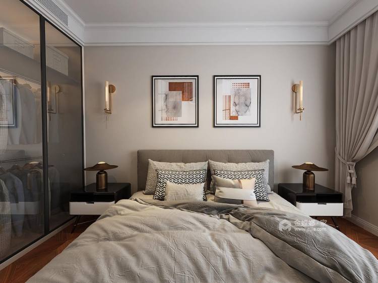 145平澜湾现代风格-卧室效果图及设计说明
