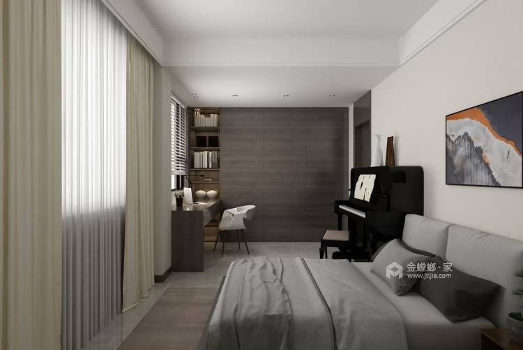 160平东宸壹号院现代风格-卧室效果图及设计说明