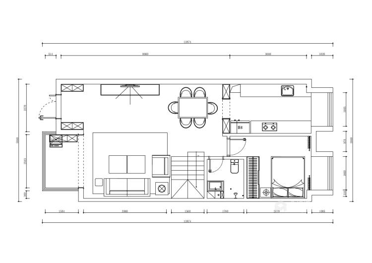 167平紫云首府简欧风格-平面设计图及设计说明