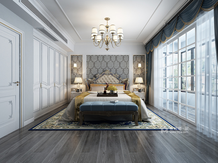 230平西湖湾现代风格-卧室效果图及设计说明