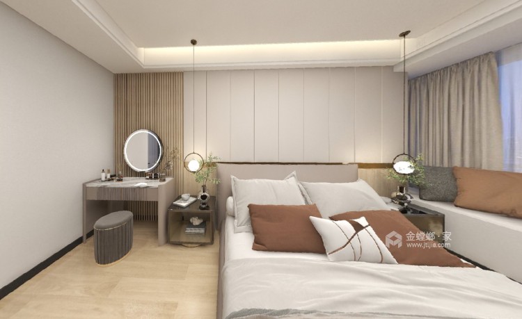 150平润峨眉现代风格-卧室效果图及设计说明