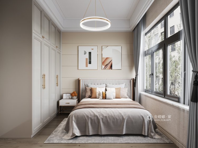 200平锦丽苑简美风格-让生活充满温馨与浪漫-卧室效果图及设计说明
