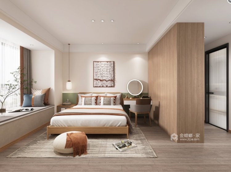155平凯旋府日式风格-卧室效果图及设计说明