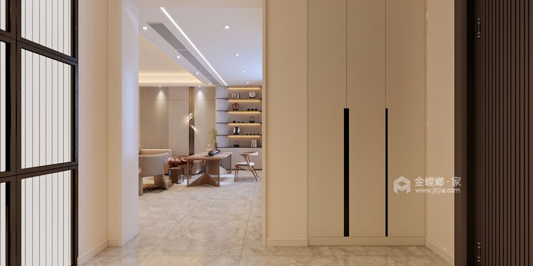 300平隆基枫华源现代风格-客厅效果图及设计说明