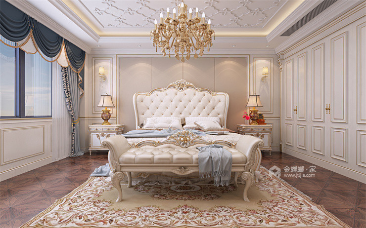 330平开源珑城法式风格-卧室效果图及设计说明