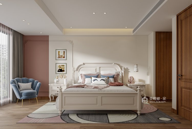 160平苏和雅集简欧风格-卧室效果图及设计说明