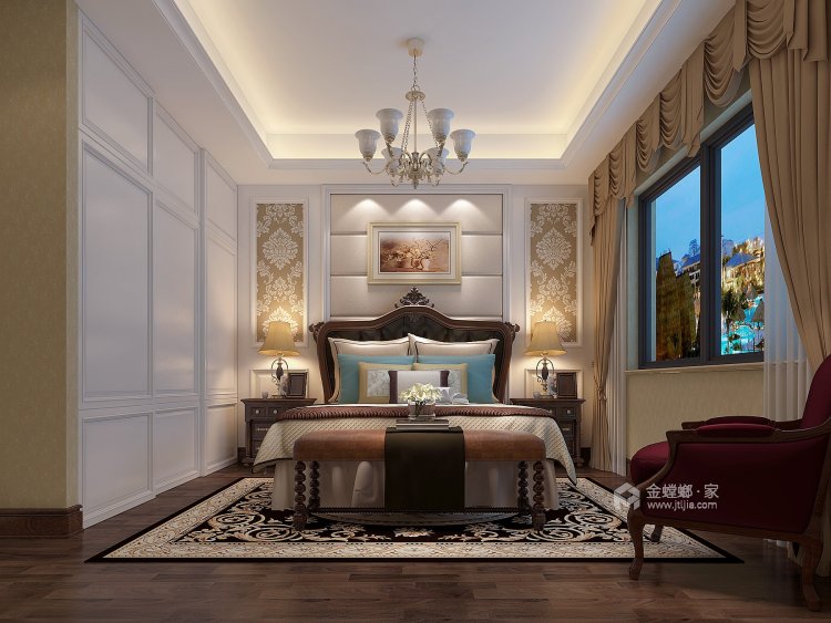 189平台上湖简美风格-随意不羁的神秘感-卧室效果图及设计说明