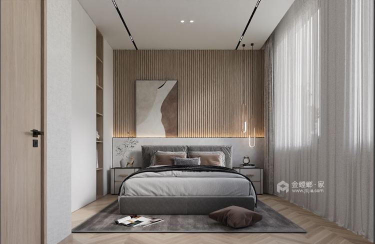 280平灿辉晶典1733现代风格-在家感受四季流转-卧室效果图及设计说明