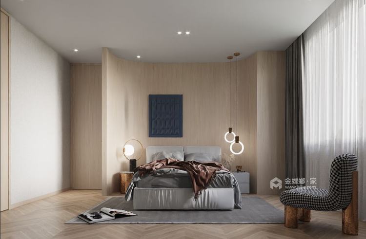 280平灿辉晶典1733现代风格-在家感受四季流转-卧室效果图及设计说明
