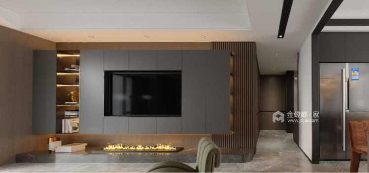 125平阳光城翡丽湾现代风格-清新又简洁的家-空间效果图