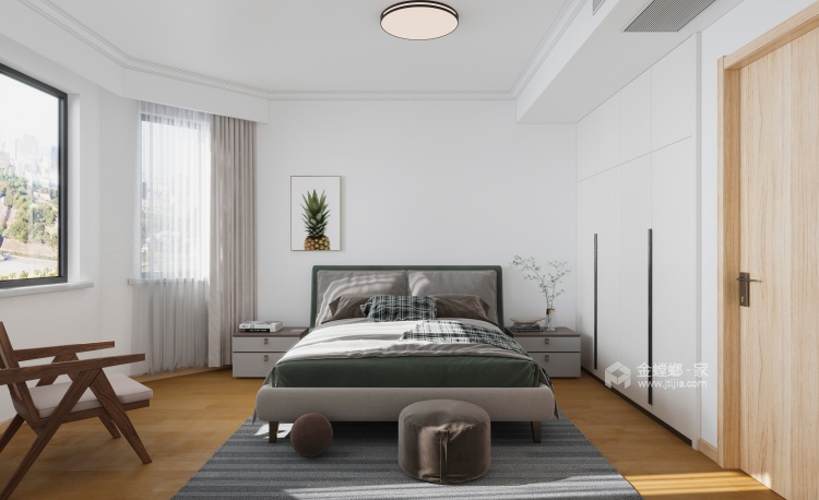 140平衡泰冠城日式风格-卧室效果图及设计说明