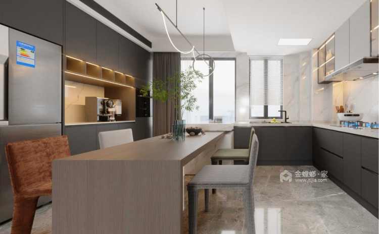 125平阳光城翡丽湾现代风格-清新又简洁的家-空间效果图