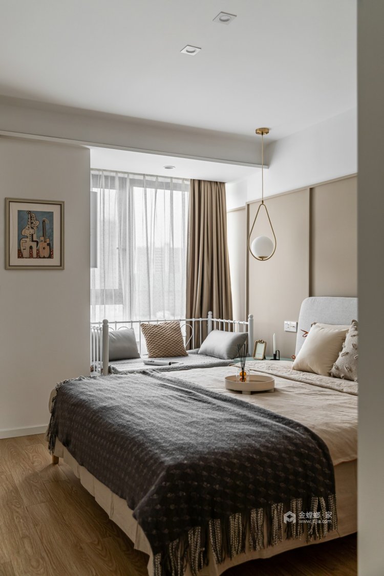80平中鸿国际城北欧风格-卧室效果图及设计说明