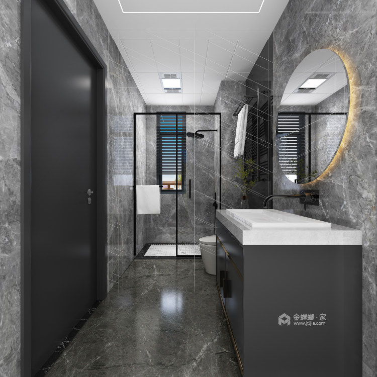 118平碧桂园龙城现代风格-时尚精致的家-卧室效果图及设计说明