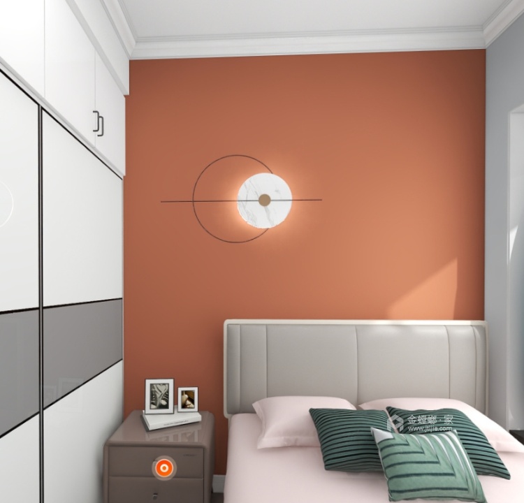 120平碧水云天现代风格-卧室效果图及设计说明