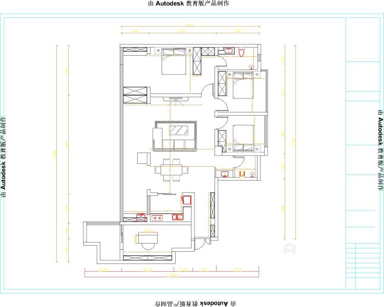 123平君雁皇家尊邸现代风格-平面设计图及设计说明