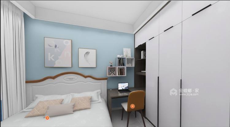 148平永兴陵蘭府现代风格-宜适空间-卧室效果图及设计说明