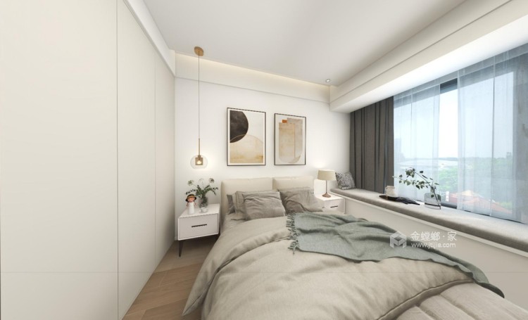 120平澳龙名城现代风格-卧室效果图及设计说明